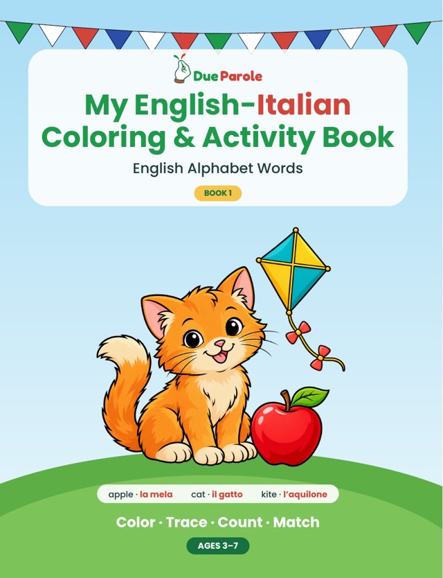 Cover of My English-Italian Coloring & Activity Book